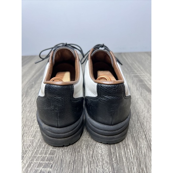 Balenciaga Golf Shoes Logo Sz 23.5EEE US 7 90s VTG RARE Made in Japan - Picture 6 of 14